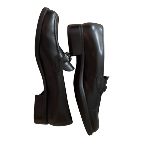 Franco Sarto Black Slip-On Loafers with Metal Details size 6.5M Leather. - Picture 7 of 9